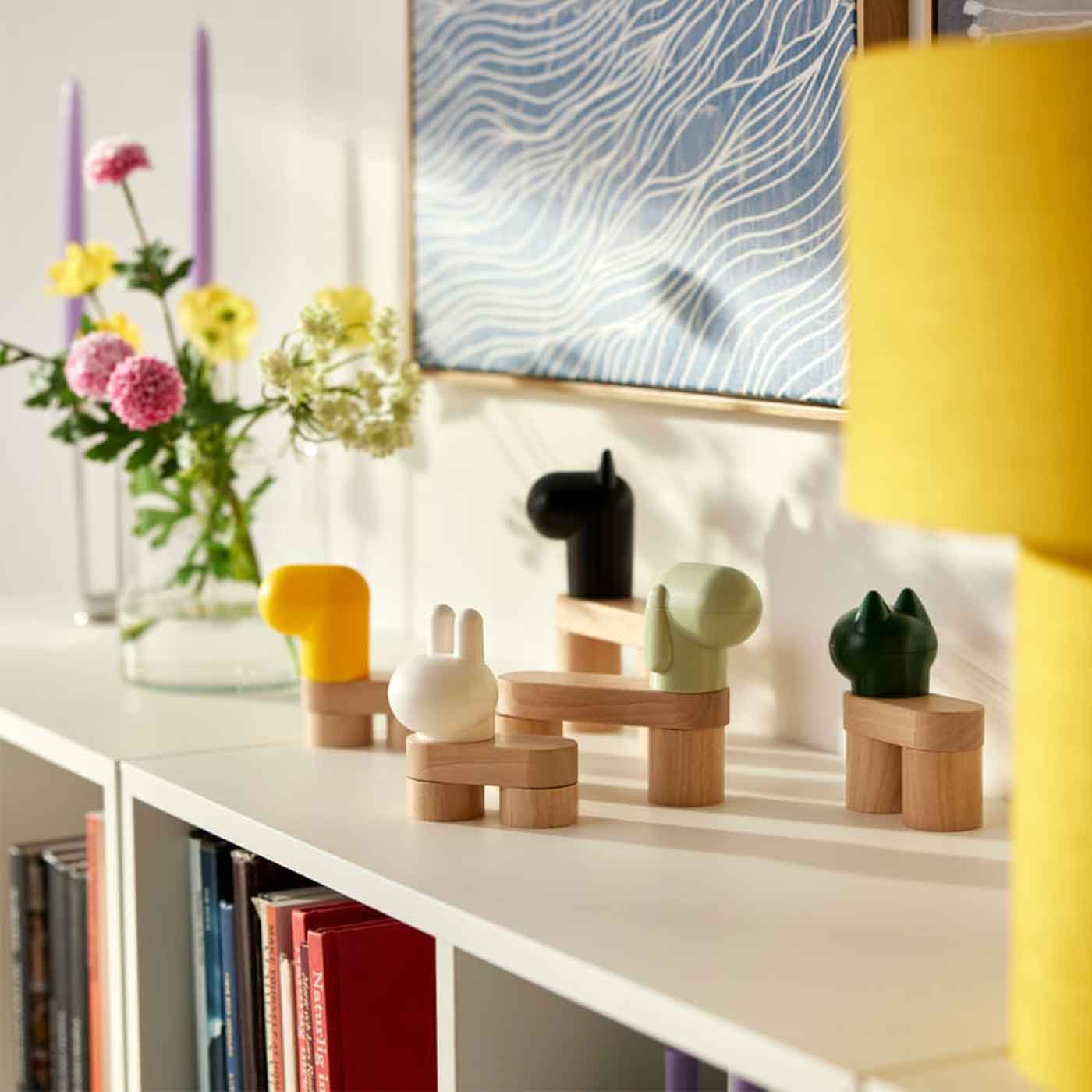 ست 20 تکه فیگور چوبی ایکیا مدل IKEA GREJSIMOJS